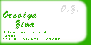 orsolya zima business card